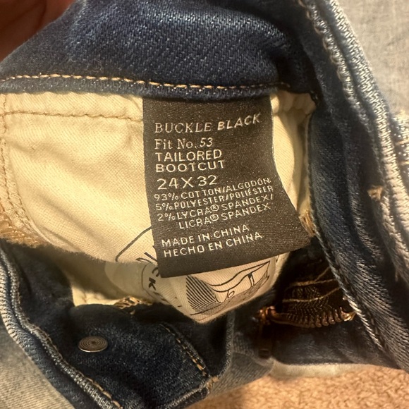 Buckle Black Fit 53 Tailored Boot Cut Jeans - Picture 2 of 2